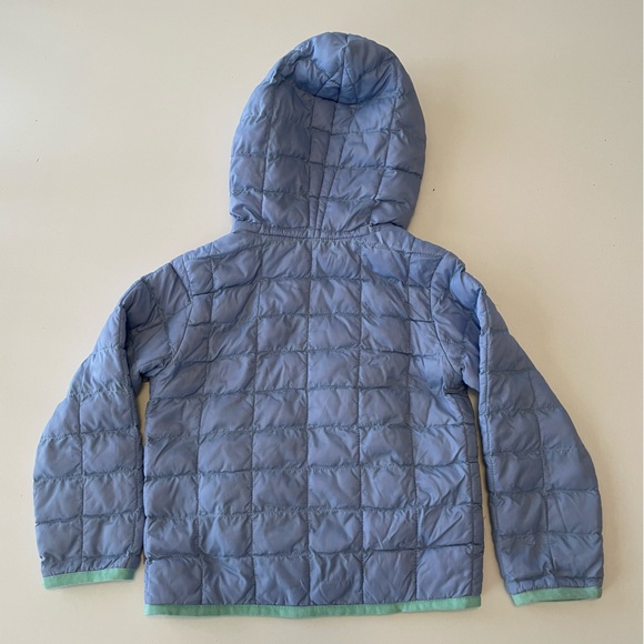 The North Face Reversible Thermoball Hooded Jacket, periwinkle and mint, 2T - Picture 2 of 10